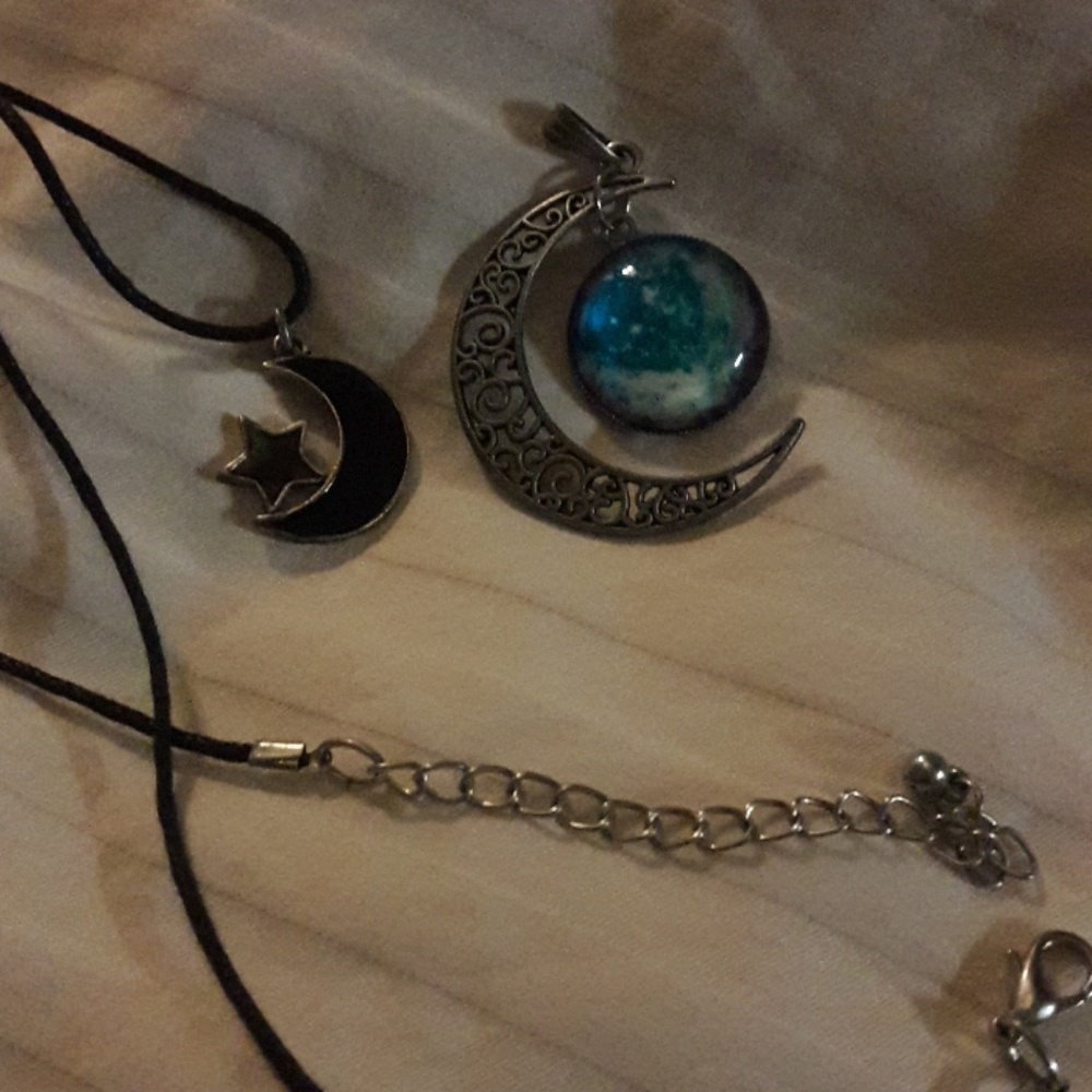 Necklace with moon